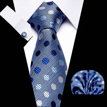 Novo Modro Paisley moških vezi nastavite Ekstra Dolgo Velikost 145 cm*7.5 cm Kravatni Svile Žakarske Tkanine Vratu Kravato Obleko Poročno zabavo