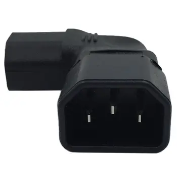 Novo pravim Kotom IEC 320 C14 3 Pin Moški C13 Ženski PDU PSU UPS Moči Podaljšek Adapter za Posodo za LCD-LED TV Wall Mount