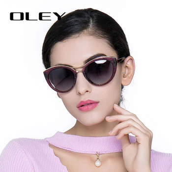 OLEY Visoke Kakovosti Mačka Oči, sončna Očala Ženske blagovne znamke oblikovalec Polarizirana sončna Očala za žensko Vožnjo očala gafas zonnebril dames
