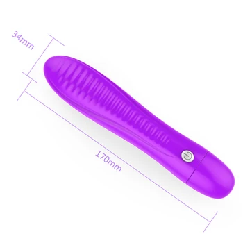 OLO Hitrost Nastavljiva Dildo, Vibrator USB Charge Klitoris Stimulator AV Palico G-spot Stimulator Massager Sex Igrače za Ženske