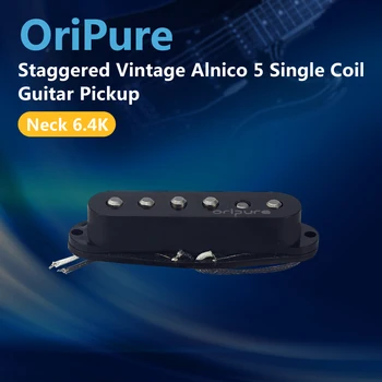 OriPure Razporedi, Letnik Alnico 5 Kitara Pickup Single Coil Pickup Vratu Črno Za Strat Stil Kitara Deli