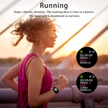 P2 Pametno Gledati Nepremočljiva Fitnes Sport Watch P22 Srčni utrip Tracker Klicev/Sporočil Opomnik Bluetooth Smartwatch Za Android iOS
