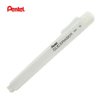 Pentel ZE81 pero obliko varne povratne radirko, 5 barv 10pcs/veliko