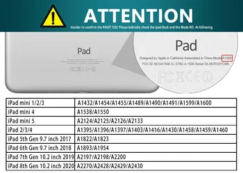 Pismo Vzorec Tiskanja Tablični Primeru za Apple IPad 5/6/7/8. /Mini 1/2/3/4/5/ IPad 2/3/4 Padec odpornosti Pu Usnje, usnjeni Zaščitni ovitek