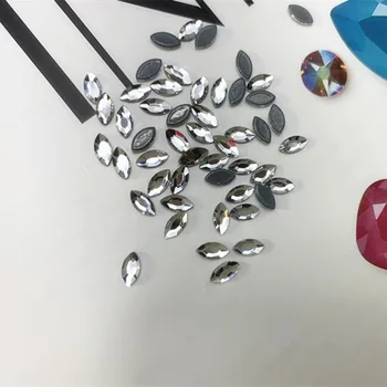 Posebne Oblike Kristali AB Vroče Fix Okrasnih Železa Na Flatback Steklo, Kamen Diamond sprotni Popravek Okrasnih Za Poročno Obleko