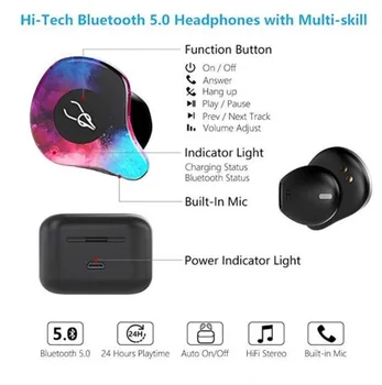 PRVOTNE Sabbat X12 Pro Tws Slušalke Brezžične Čepkov Bluetooth 5.0 Hi-fi Stereo Slušalke Šport Vodotesno Brezžično slušalko