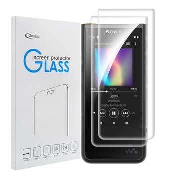 Qosea (2 PAKET) Walkman Kaljeno Steklo Za Sony NW-ZX505 Screen Protector 9H Ultra Jasno, MP3, MP4 Zaslon Zaščitna Anti-scratch