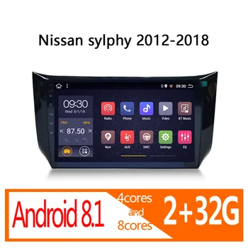 Radio coche android 2G+32 G ZA Nissan sylphy B17 Sentra 2012 2013 2016 2017 2018 avto avdio avto stereo autoradio atoto