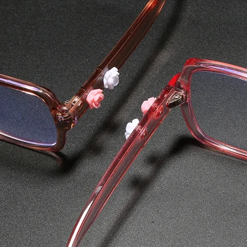 RBROVO Kvadratnih Retro Očala Okvir Otrok Srčkan Očala Očala Pregleden Ženski Fantje/Dekleta Očala Okvir Optičnega Okvirji