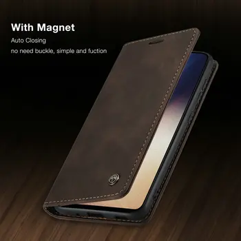 Retro Flip Primeru Za Samsung Galaxy S20 Plus Auto Magnetno Zapiranje Slim Denarnica Usnje Pokrovček Za Samsung S20 S20 Ultra Primeru