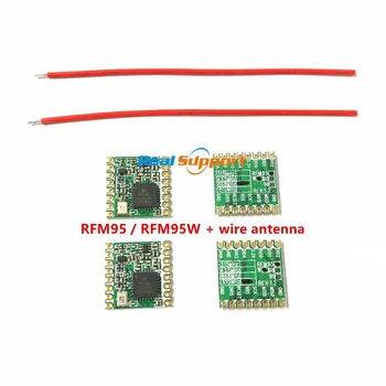 RFM95 RFM95W 868 915 RFM95-868MHz RFM95-915MHz LORA SX1276 brezžični modul, sprejemnik, žice, antene, FCC, ROHS ETSI REACH