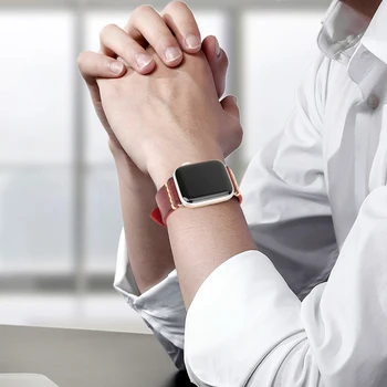 Ročno Usnje Watch Trak Zamenjava Za Apple Watch Band 44 mm 40 mm 42mm 38 mm Serija SE 6 5 4 3 2 iWatch Watchbands