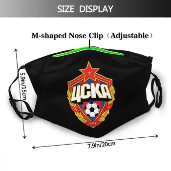 Rusija CSKA Moskva Nogometni Klub Maska Za Moške Večkratno uporabo Anti Meglica Dustproof usta kape s filter