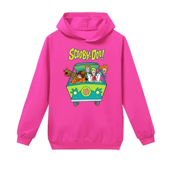 Scooby Doo Scooby Hoodies za Mladoletne Fante, Otroci, Oblačila, Otroci Sweatshirts Dolg Rokav Otroška Oblačila Tiskanje Dekle Vrhovi Ropa Bebe