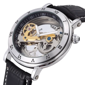 SHENHUA Moda Priložnostne Heren Horloges Auto Gibanje Mehanske Moški Gledajo Moški Wristwatche Relogio Masculino