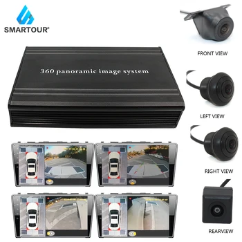Smartour 360 kamero za Parkiranje surround view HD Surround View Sistem vožnje podporo Ptica Pogled Panorama Sistem 4 Avto kamera