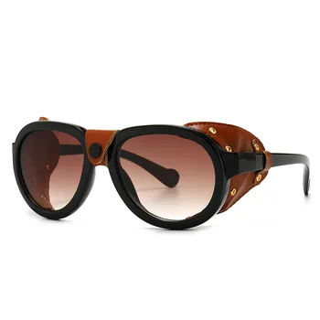 Steampunk Očala Windproof sončna Očala blagovne Znamke Design Ženske Moški Letnik Klasična Polarizirana sončna Očala UV400 Moda Oculos De Sol