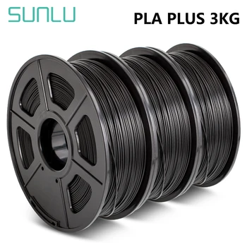 SUNLU PLA PLUS Nitke 1 kg 1.75 mm 3D Tiskalnik Filaemnt pla + 3 zvitkih Material Za 3D Pero PLA Žarilno Iztiskanje Potrošni
