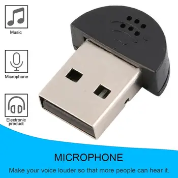 Super Mini USB 2.0, Mikrofon, Prenosni Studio Govora MIC Zvočno kartico Driver Brezplačno za Prenosni računalnik/Prenosnik/PC/MSN/Skype
