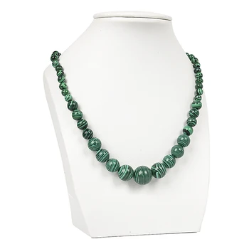 Svetlo zelena slaščice Ročno izdelanih kroglic velikosti so skupaj, Da Zelena Sintezo Malahit nakit serije ogrlica