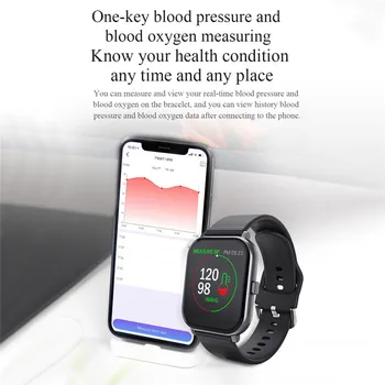 T55 Pametno Gledati Srčni utrip, Krvni Tlak Fitnes Manšeta Šport Nepremočljiva Pedometer Smartwatch Za IOS Android