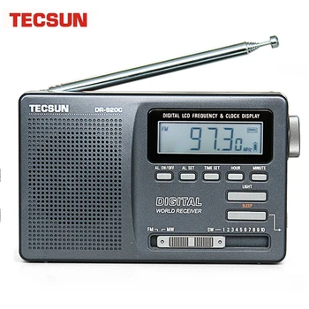 TECSUN DR-920C Digtal Zaslonu Fm Radio FM/MW/SW Multi Band Prenosni Radio Full Band Radio Budilka