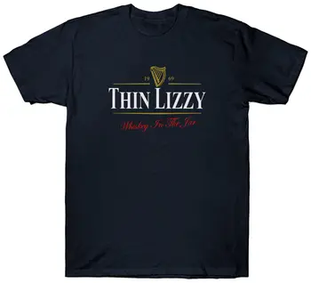 Thin Lizzy Guinness T Shirt Smešno Retro Vintage Vrh Mans Edinstveno Bombaž, Kratke Rokave O-Neck Majica S Kratkimi Rokavi Tshirt Moški 2017 Nova