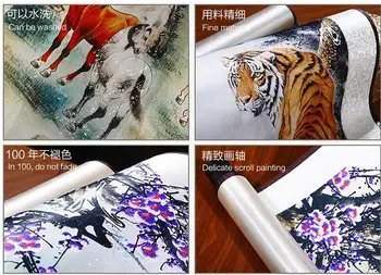 Tiger, barvanje Kitajske Umetnosti Slikarstva Home Office Dekoracijo slikarstvo 20190824027