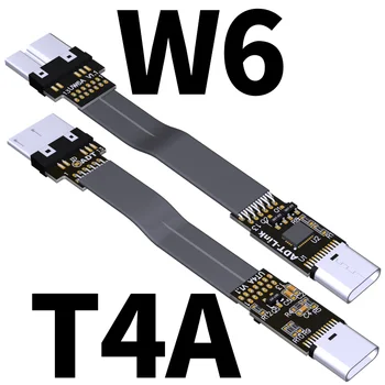 Tip C Na Mikro USB 3.0 Tip-c 90 stopinj Adapter 5 cm-100 cm FPC Traku Ravno USB 3.1 C Micro-B 3.0 OTG FPV Kabel 3A 5Gbps