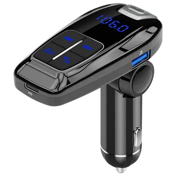 UKV-Oddajnik Aux Modulator Prostoročno opremo Bluetooth Car Kit Car Audio MP3 Predvajalnik 18W Tip C PD QC 3.0 USB avto MP3