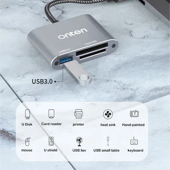 USB 3.0 Bralnik Kartic 3 v 1 večnamensko tri-v-enem XQD/SD card reader professional Micro SD kartico Smart Pomnilnik plug and play