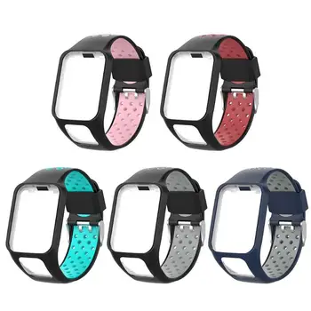 VODOOL Silikonski Watchband ustvarjalno in porozne design moških Zapestje ženske modna Zapestnica Izdelana za Tom 2/3 serije smart watch