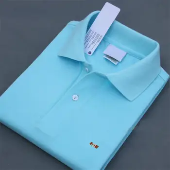Vrhunska 2020 Poletje, Mens Polos Majice Bombaž Barva Priložnostne Kratek Rokav River Vrhovi Moda Moška Oblačila XS-4XL