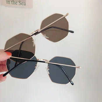 VWKTUUN sončna Očala Ženske Ustvarjalne Ocean Objektiv Geometrijske Vožnje Sunglass, Letnik Voznik sončna očala Za Ženske Ogledalo Odtenki