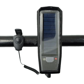 WasaFire Sončne Energije Kolo Sprednje Luči USB Polnilne Izposoja Smerniki Nepremočljiva Kolesarska Svetilka T6 LED MTB Svetilko z Rog