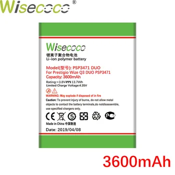 WISECOCO Novo Izvirno 2000mAh Baterija Za Prestigio Wize Q3 DUO PSP3471 Pametni Mobilni telefon, ki je Na Zalogi, S Številko za Sledenje