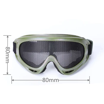 X400 Jekla Očala Očala CS Airsoft Paintball Warter BB Žogo Pištole Streljanje Igre Taktična Protactive Masko Otroci Outdoor Darilo