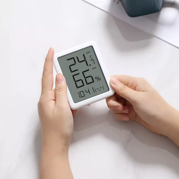 Xiaomi Youpin MiaoMiaoCe Termometer, Higrometer LCD Velike E-ink Zaslon Digitalni Prikaz Temperature in Vlažnosti Tipalo 2020 Nova