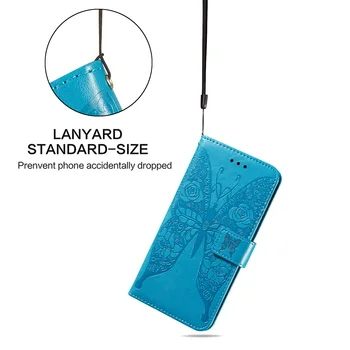 Za Huawei Y8S Čast 9A Primeru Usnje 3D metulj KNJIGA Primeru Telefon Na Čast 9X lite Primeru za Čast 9X Flip denarnice Silikonski Pokrov