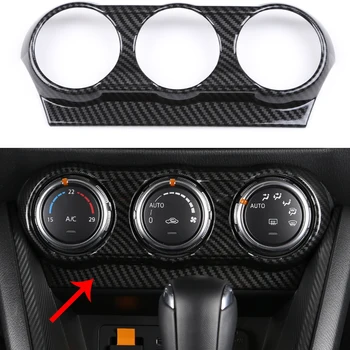 Za Mazda CX-3 CX3 klimatska Naprava Nadzor Gumb Plošča Pokrov 2016 2017 2018 ABS Ogljikovih Vlaken Materiala Dodatki