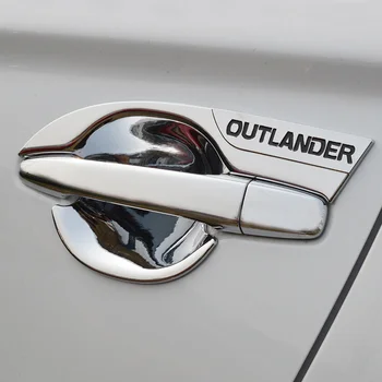 Za Mitsubishi Outlander 2013-2017 Avto Styling Notranja Vrata Ročaj Kritje Vrata Skledo Okvir Trim Nalepke, Dodatki Rezilo vrata skledo