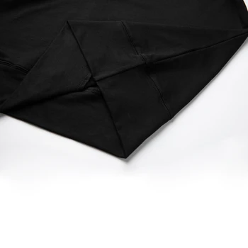 Črno Siva Dolgo francoski Obleke Za Ženske Bombaža, Plus Velikost 7xl 6xl 5xl 4xl 3xl Xxl Velik obseg Priložnostne Svoboden Maxi Obleka Z Žepi