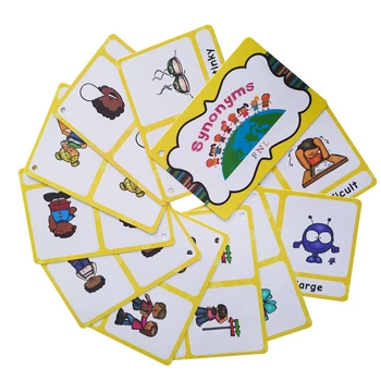 100 Skupine/set Nasprotij slovensko Besedo Učenje Kartico Flashcards Igre Uganke za Otroke, Otrok, Dojenček Juguetes Educativos Igrače