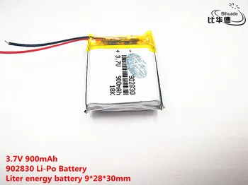 10pcs Litrski energijo baterije Dobro Qulity 3,7 V,900mAH,902830 Polimer litij-ionska / Litij-ionska baterija za IGRAČE,MOČ BANKE,GPS,mp3,mp4