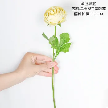 10Pcs/veliko Umetne Svile Macarons Rose Ponaredek Cvetje Kmetija Dekor Poroka ima Cvetje Steno, Pristavim Simulacije Lotus Podružnice