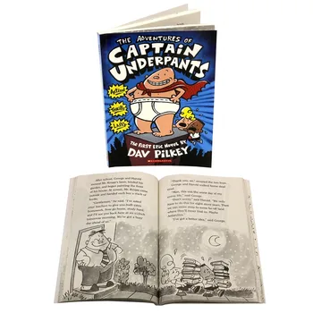12 Knjig/nastavite Ogromna Zbirka Kapitan Spodnjice Z Dav Pilkey angleški Zgodba Knjige Nastavite Strip za Otroke