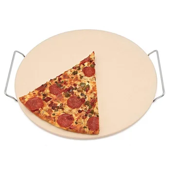 13-Palčni Pizza Ekstra Debel Kamen za Peko Pizze Orodja Pečica in BBQ Žar za Peko Slab Kuhinja Kruh Pladenj z nihalom