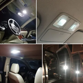 14Pcs Bela Canbus LED Žarnica Avto Žarnice Za Toyota Land Cruiser Prado 2009-2012 2013 2016 Notranjost Paket Komplet DoorLight