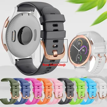 18 20 22 MM Watch Band za Samsung Galaxy Watch 42mm/Garmin Vivoactive 3/Vivoactive 4 4S/Forerunner 645 Silikonski Trak Watchband