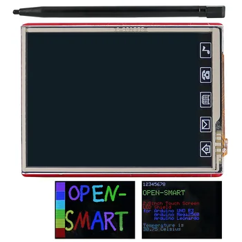 2.8 palčni TFT ILI9320 Dotik LCD Zaslon Ščit Na Krovu Temperaturni senzor +Touch Pen za Arduino UNO R3/Mega2560/Leonardo